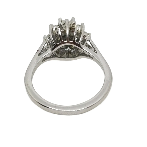 VINTAGE 18K GOLDPLATE & AUSTRIAN CRYSTAL LADIES COCKTAIL RING - Picture 5 of 6